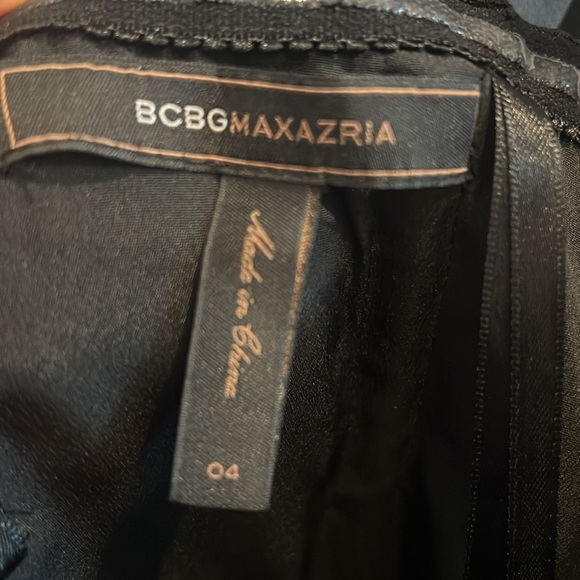 Black BCBG mini dress size 4. worn once! - Picture 4 of 5